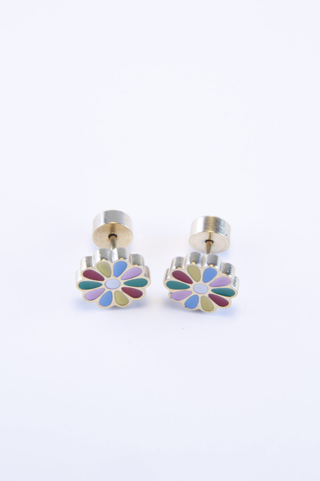 Colorful Flower Stud Earrings | Multicolor Daisy Stud Earrings | Gift Jewelry