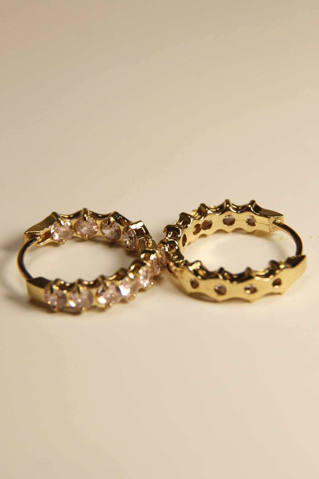 Crystal Sparkle Huggie Hoop Earrings