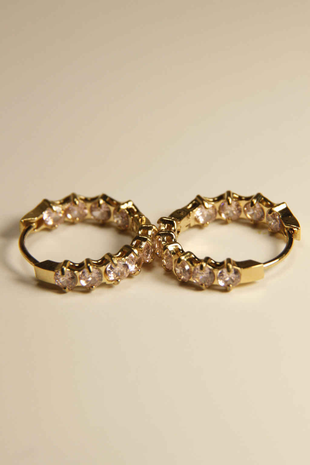 Crystal Sparkle Huggie Hoop Earrings