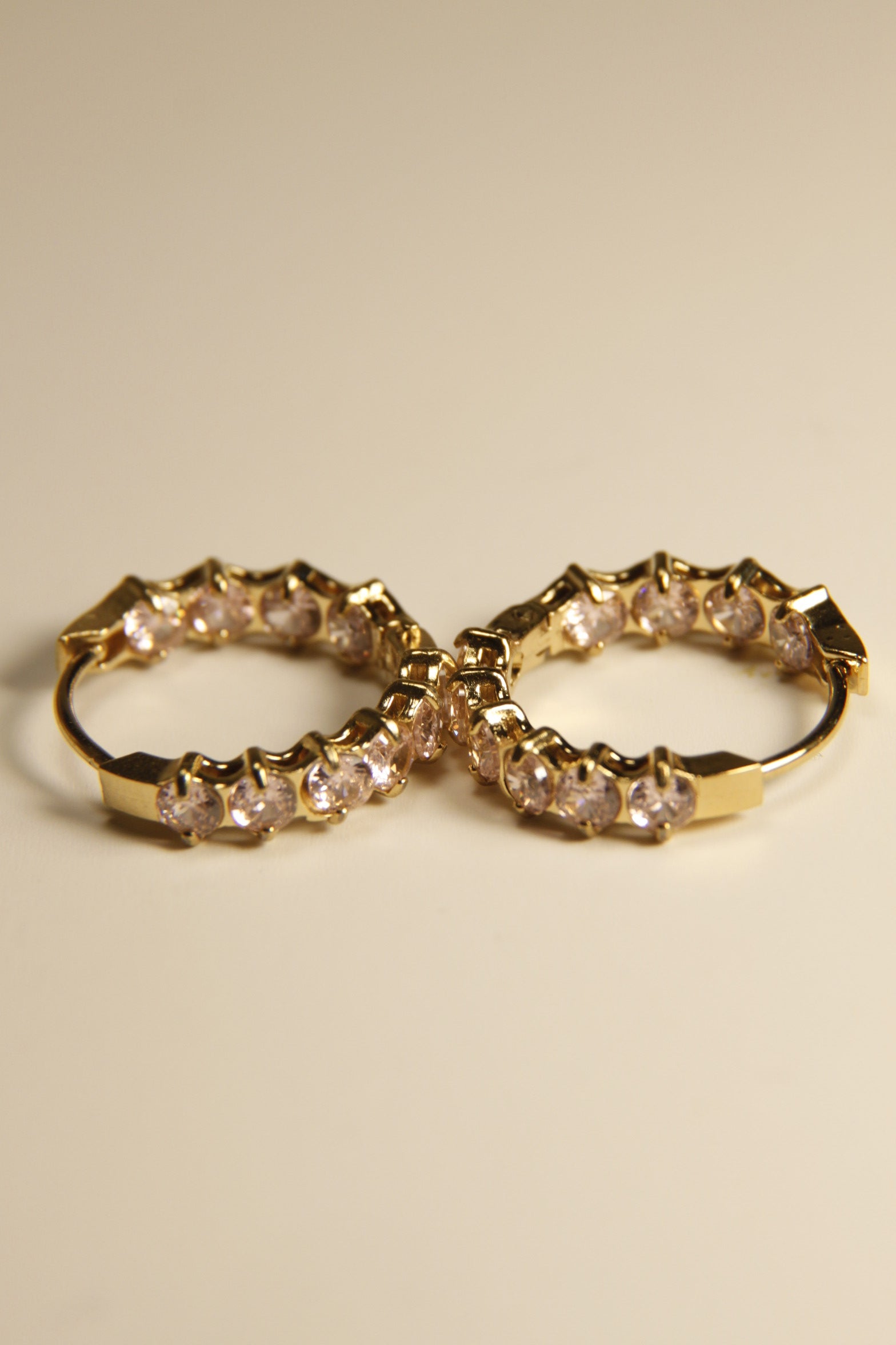 Crystal Sparkle Huggie Hoop Earrings