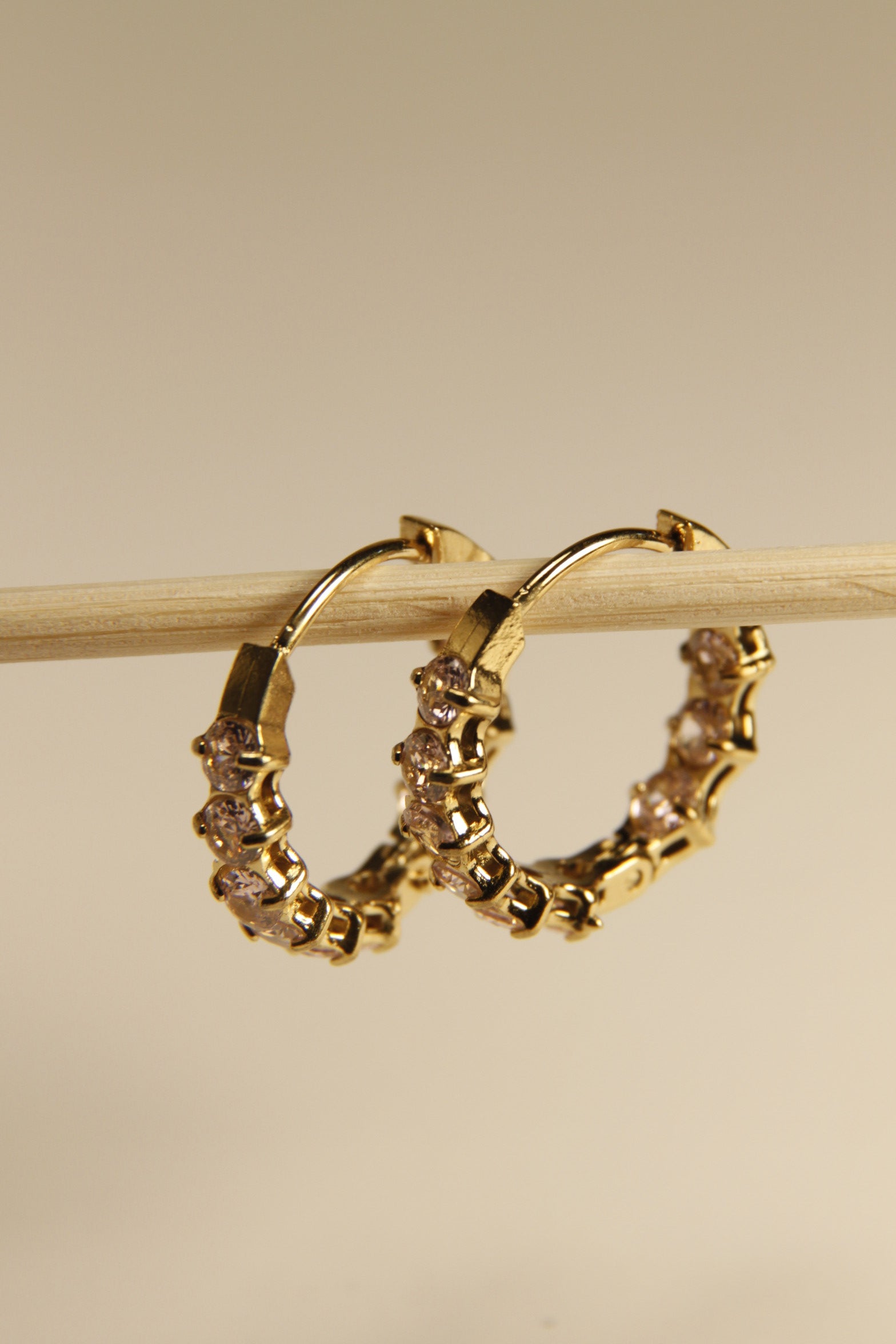 Crystal Sparkle Huggie Hoop Earrings