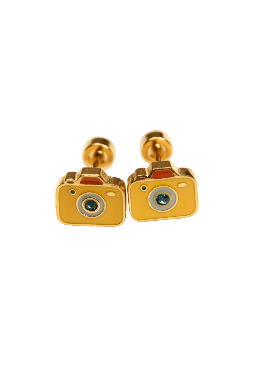 Cute Camera Stud Earrings