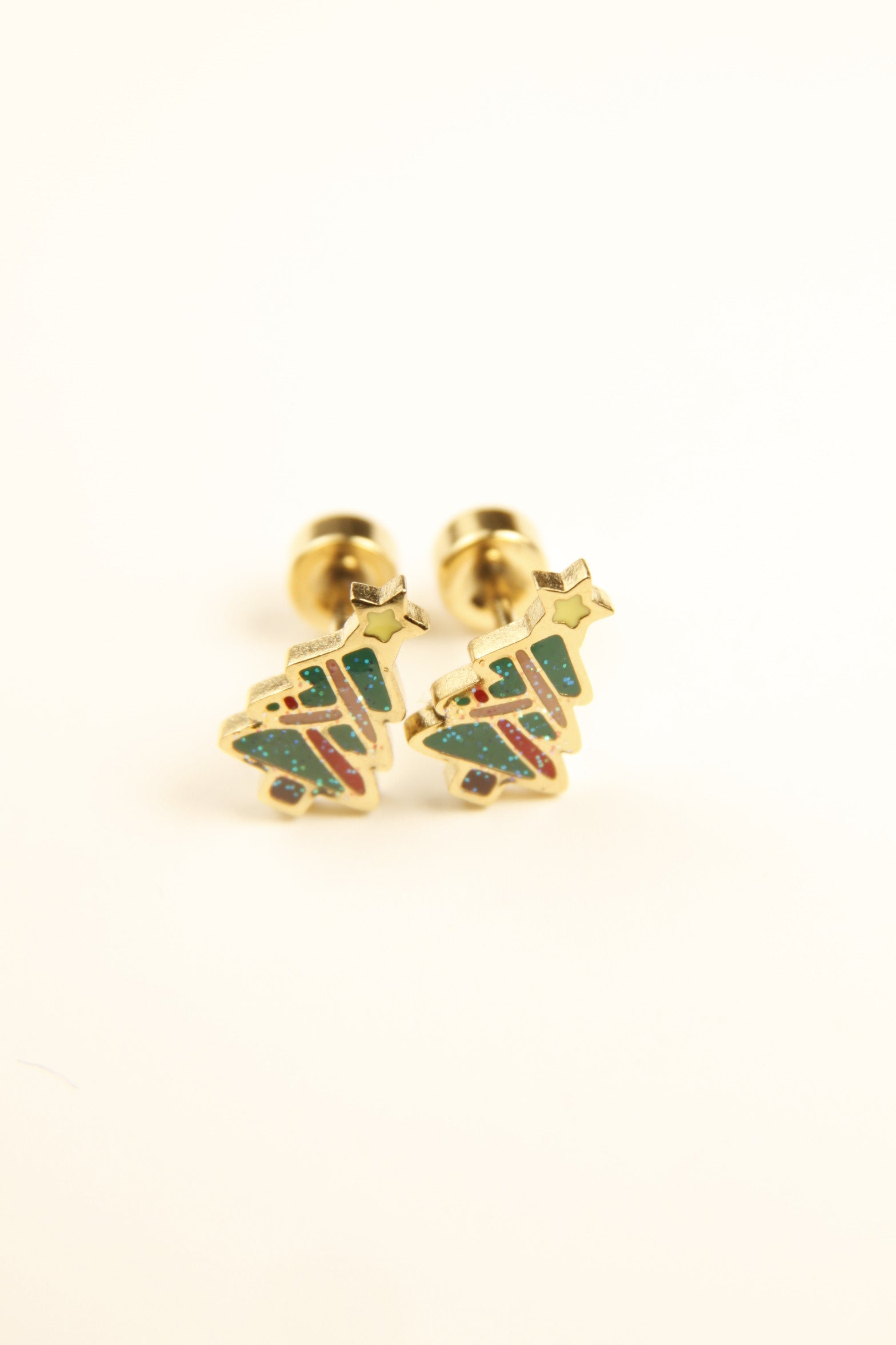 Festive Christmas Tree Stud Earrings