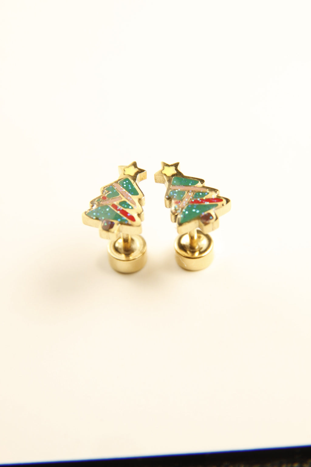 Festive Christmas Tree Stud Earrings