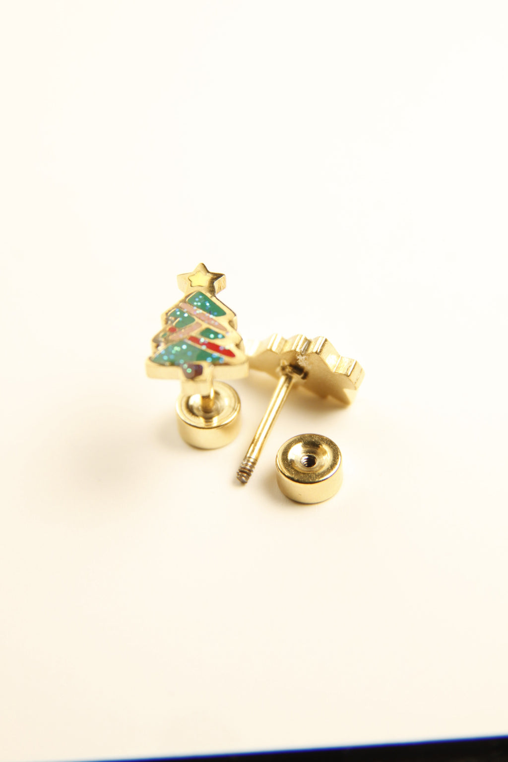 Festive Christmas Tree Stud Earrings
