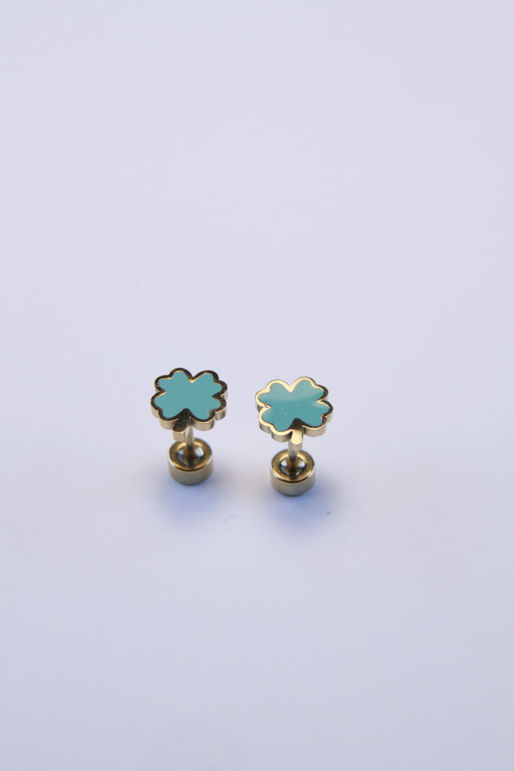 Green Clover Stud Earrings | Lucky Charm Jewelry | St. Patrick’s Day Gift