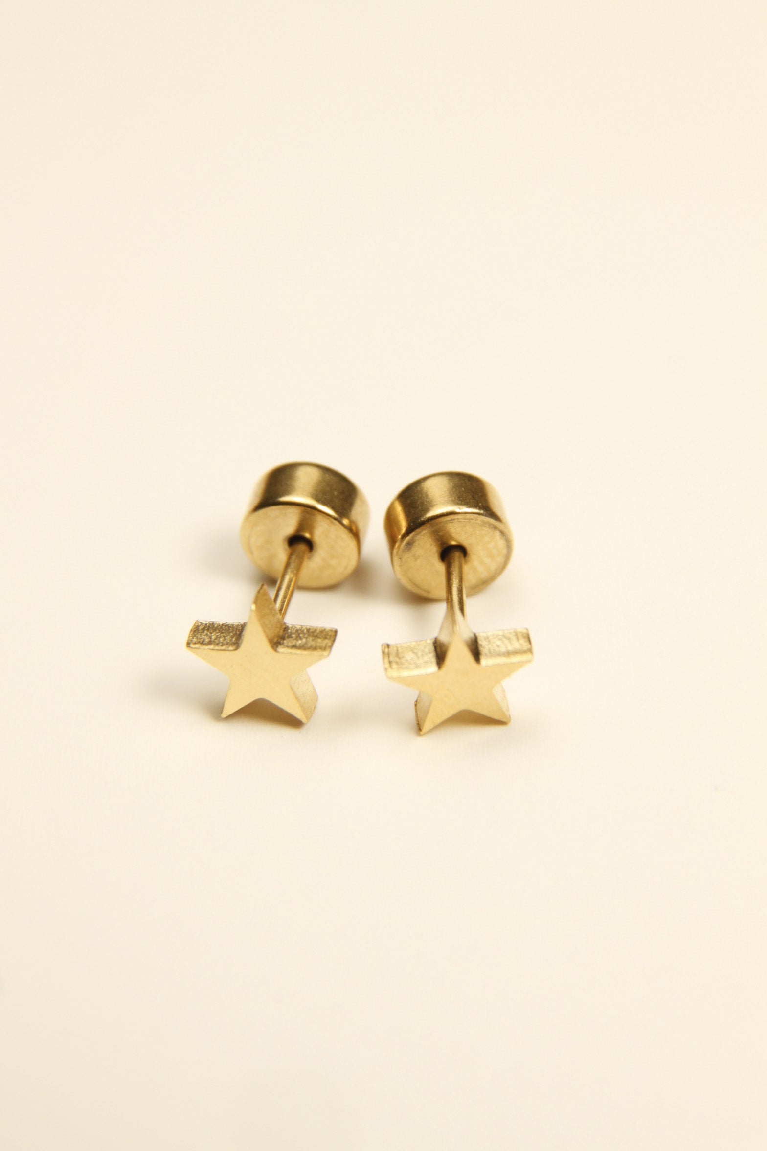 Mini Gold Star Stud Earrings