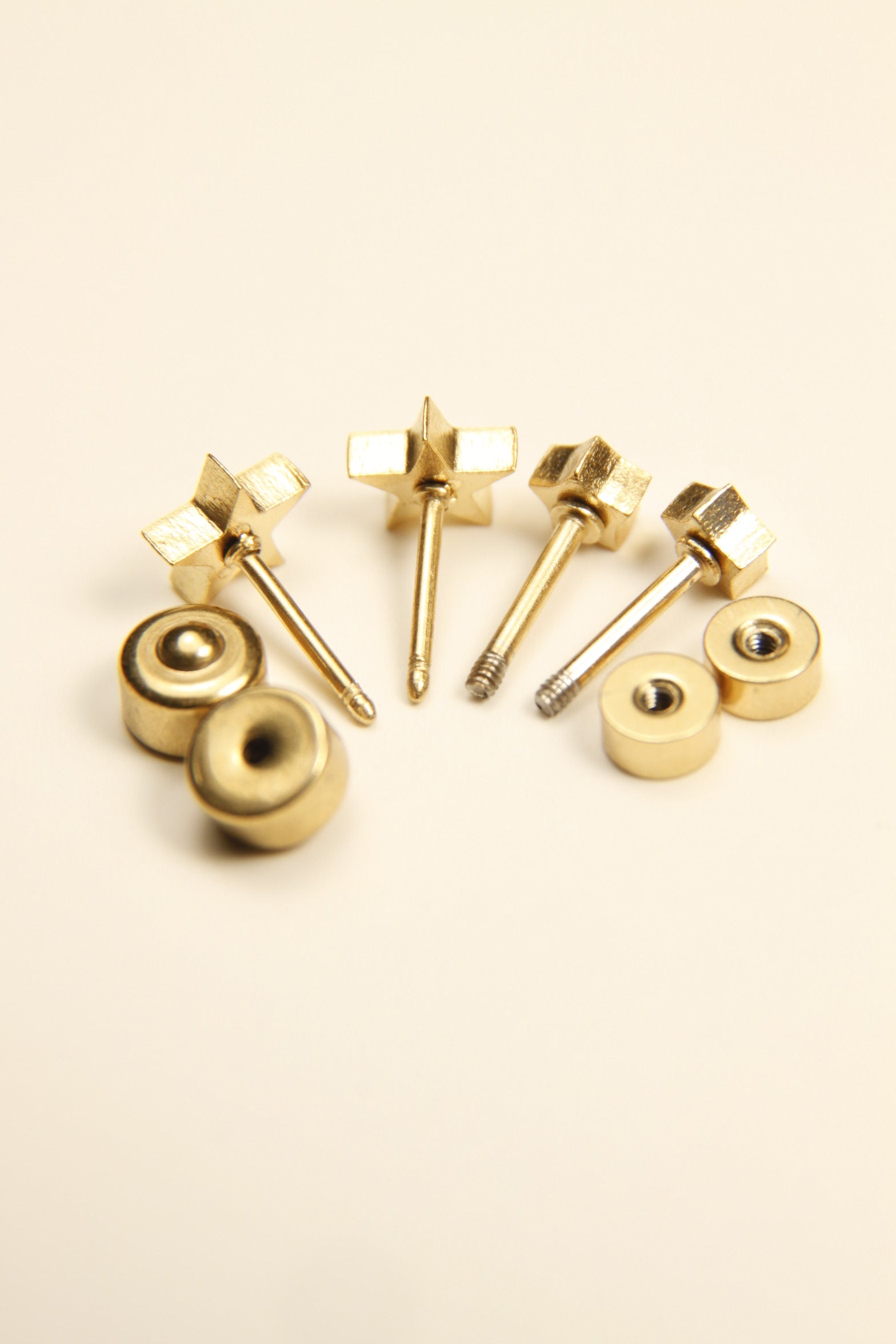 Mini Gold Star Stud Earrings