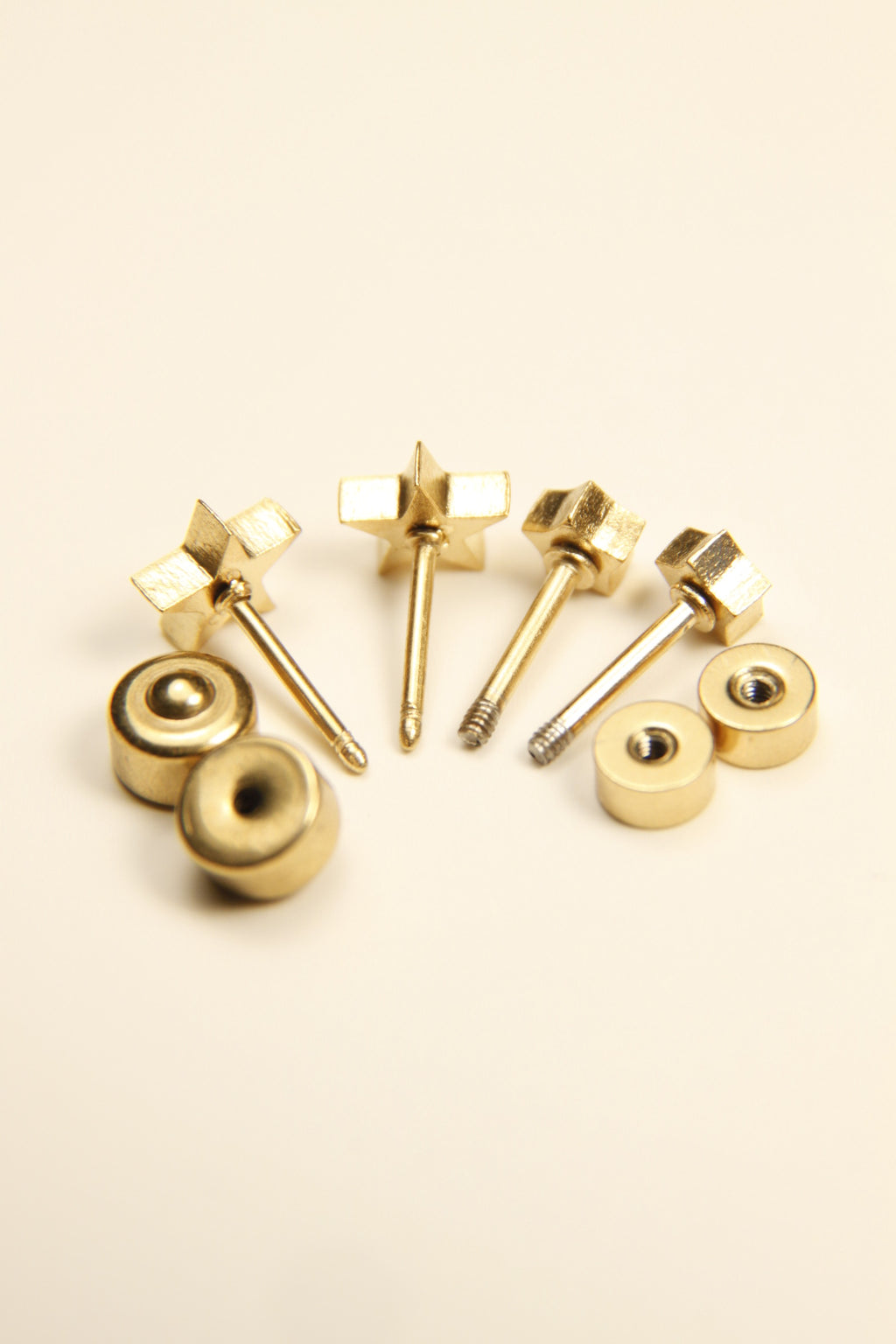 Mini Gold Star Stud Earrings
