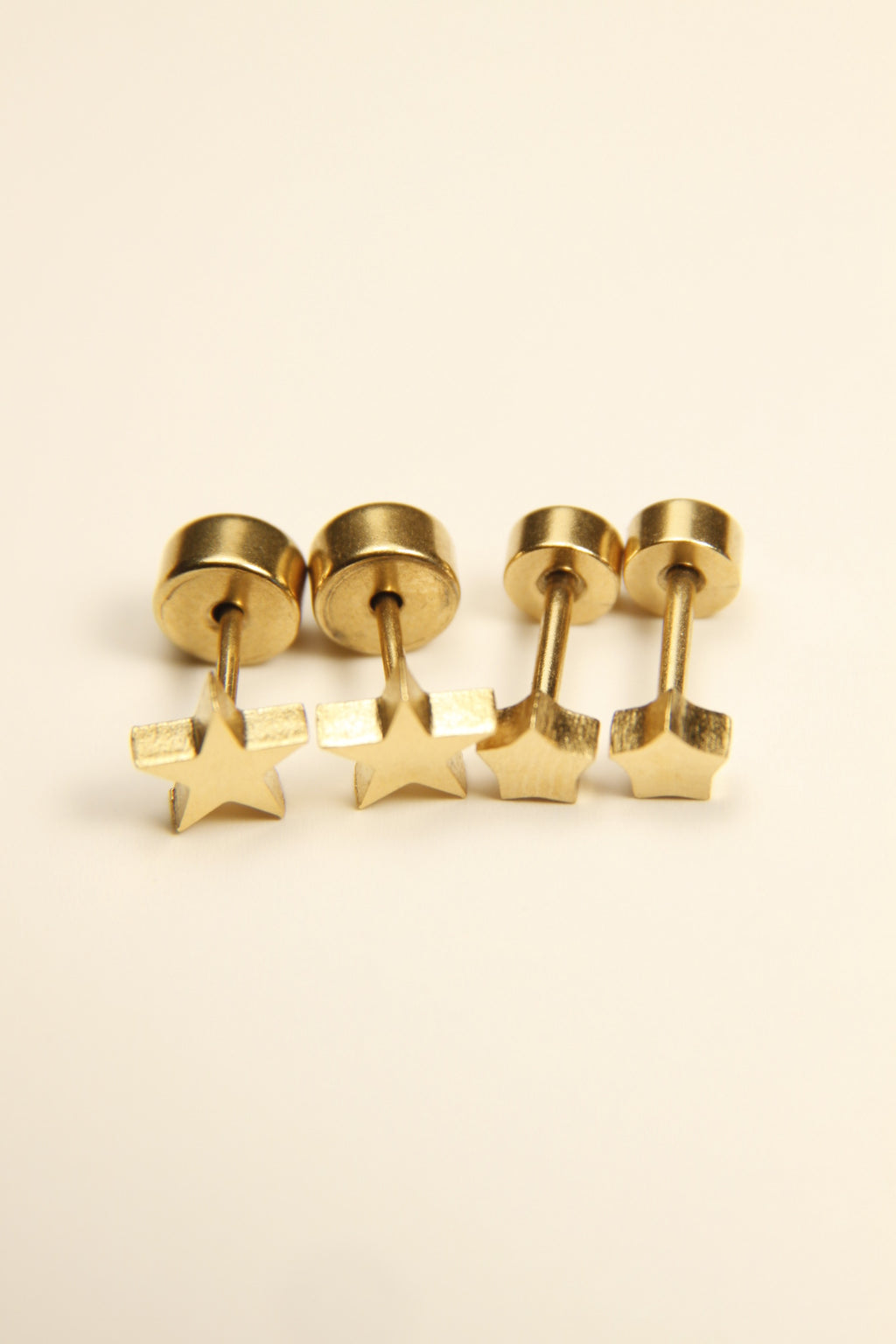 Mini Gold Star Stud Earrings
