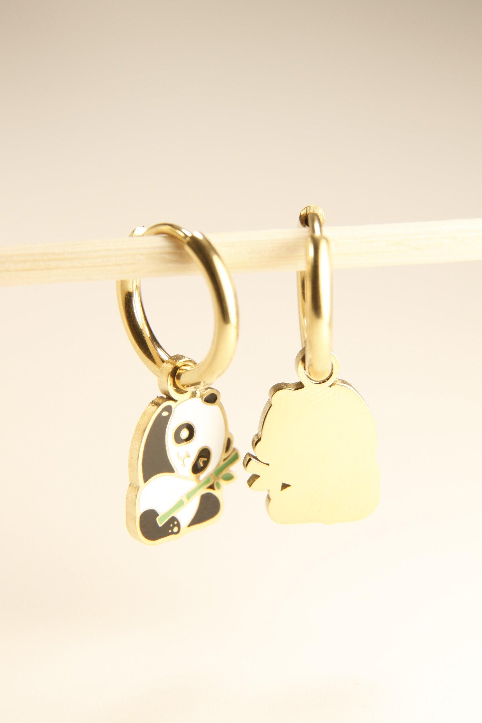 Panda Charm Hoop Earrings | Cute Gift Jewelry