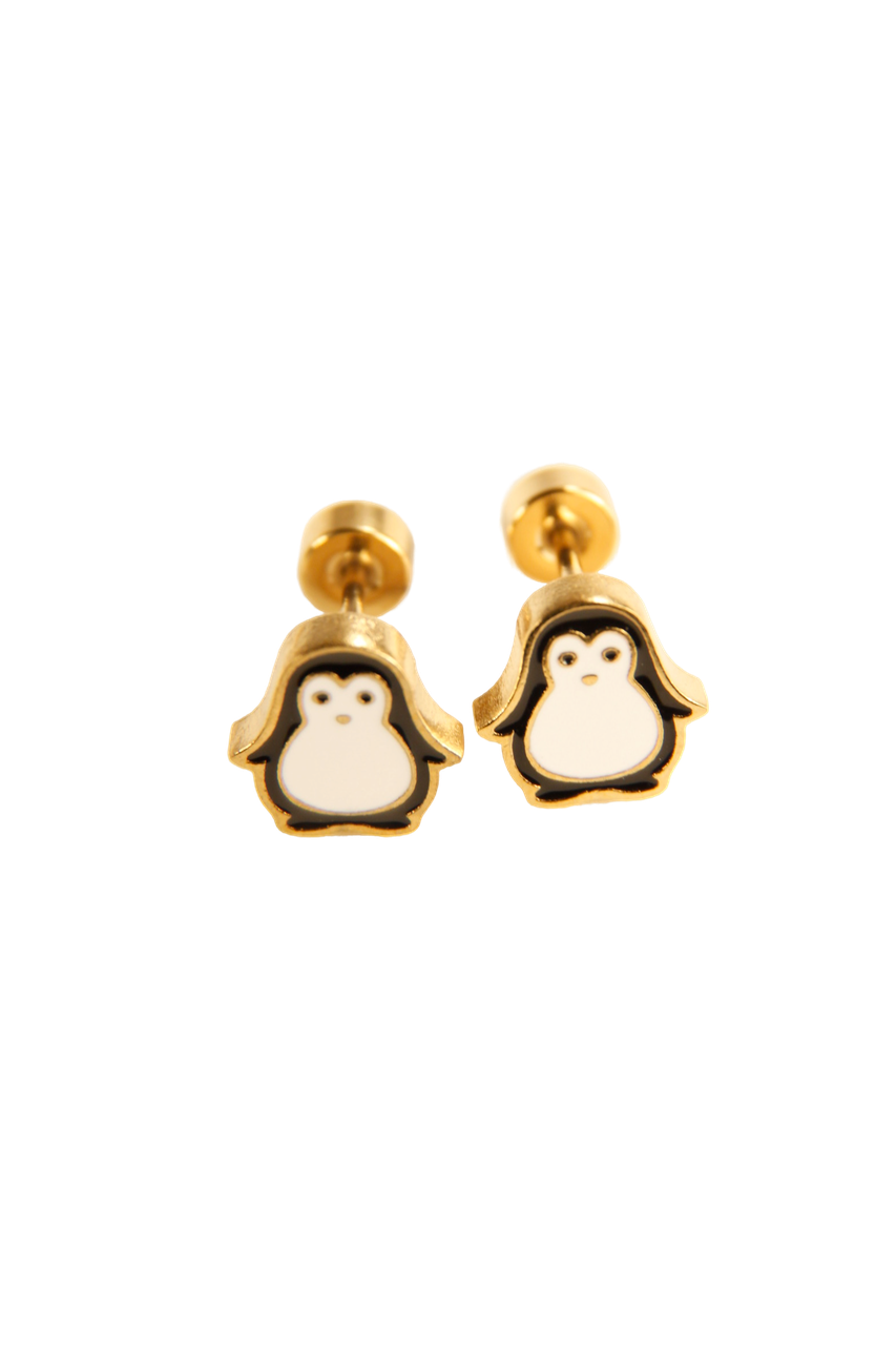 Penguin Stud Earrings Winter Holiday Jewelry Christmas Gift