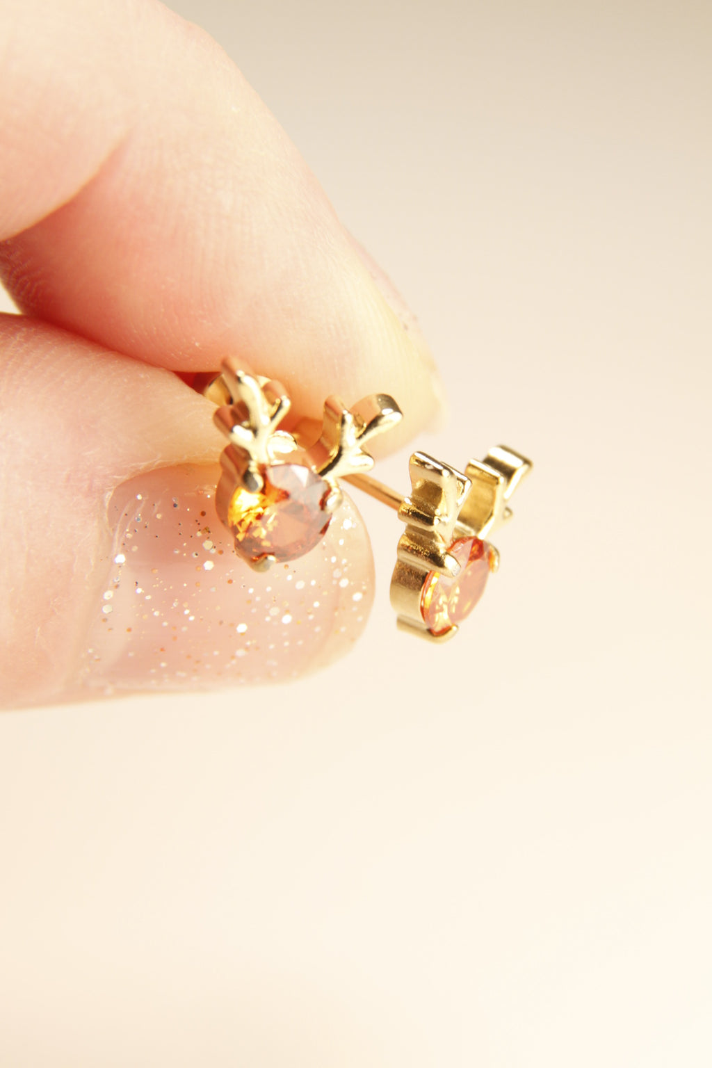 Rudolph Reindeer Stud Earrings | Christmas Gift Jewelry