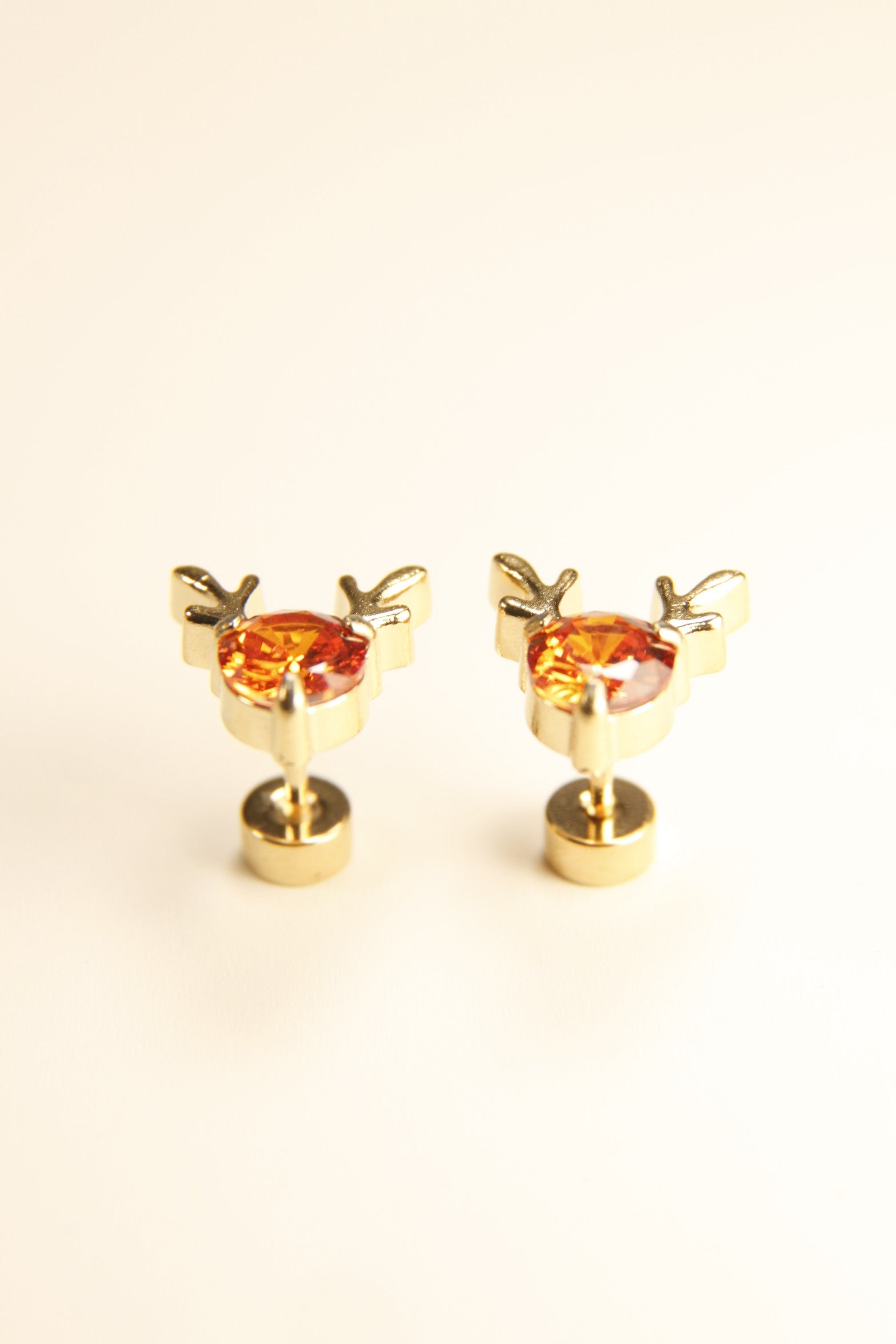 Rudolph Reindeer Stud Earrings | Christmas Gift Jewelry