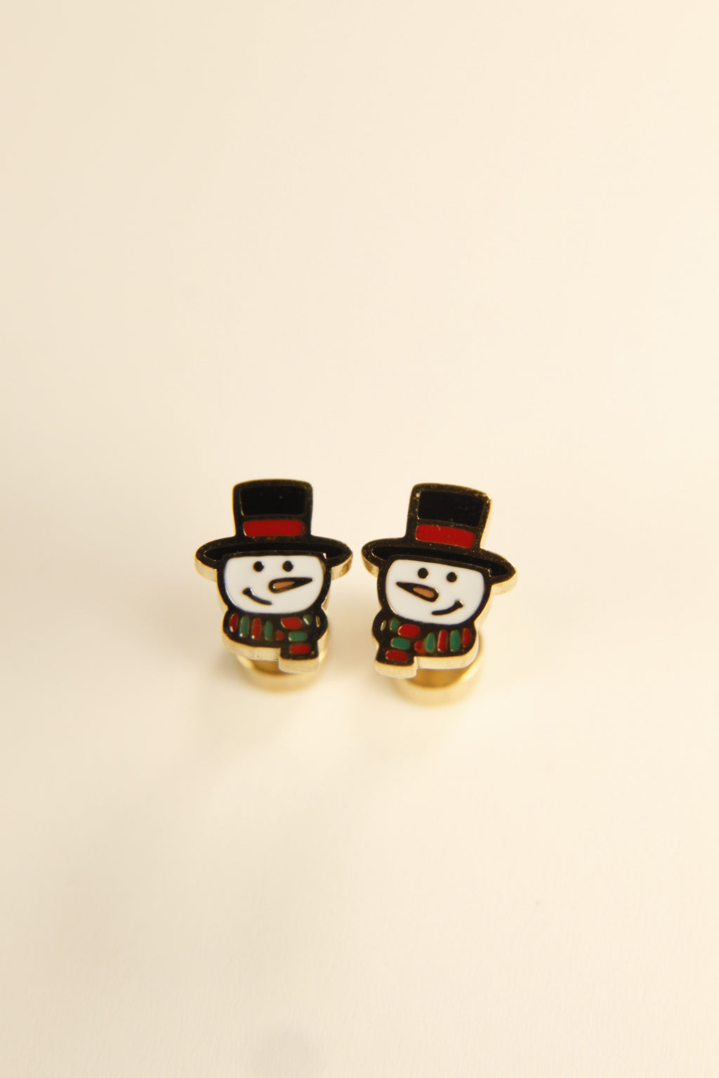 Snowman Holiday Stud Earrings  Christmas Gift