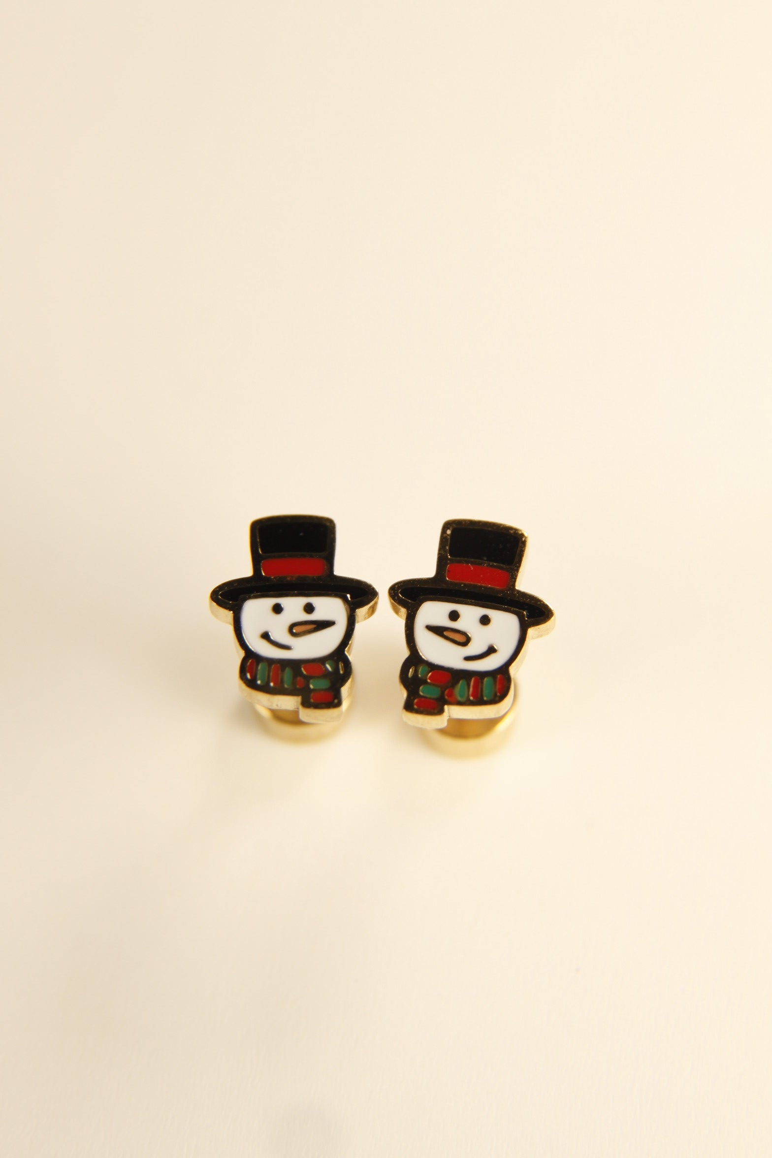 Snowman Holiday Stud Earrings  Christmas Gift